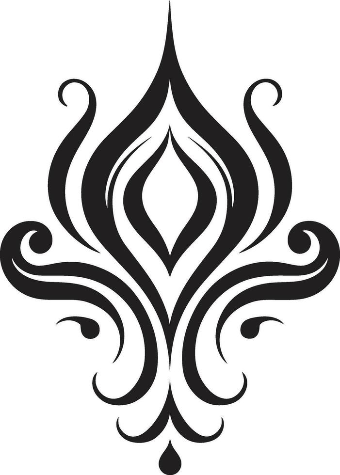 Graceful Swirls Decorative Vector Element Intricate Calligraphic Vector Artwork
