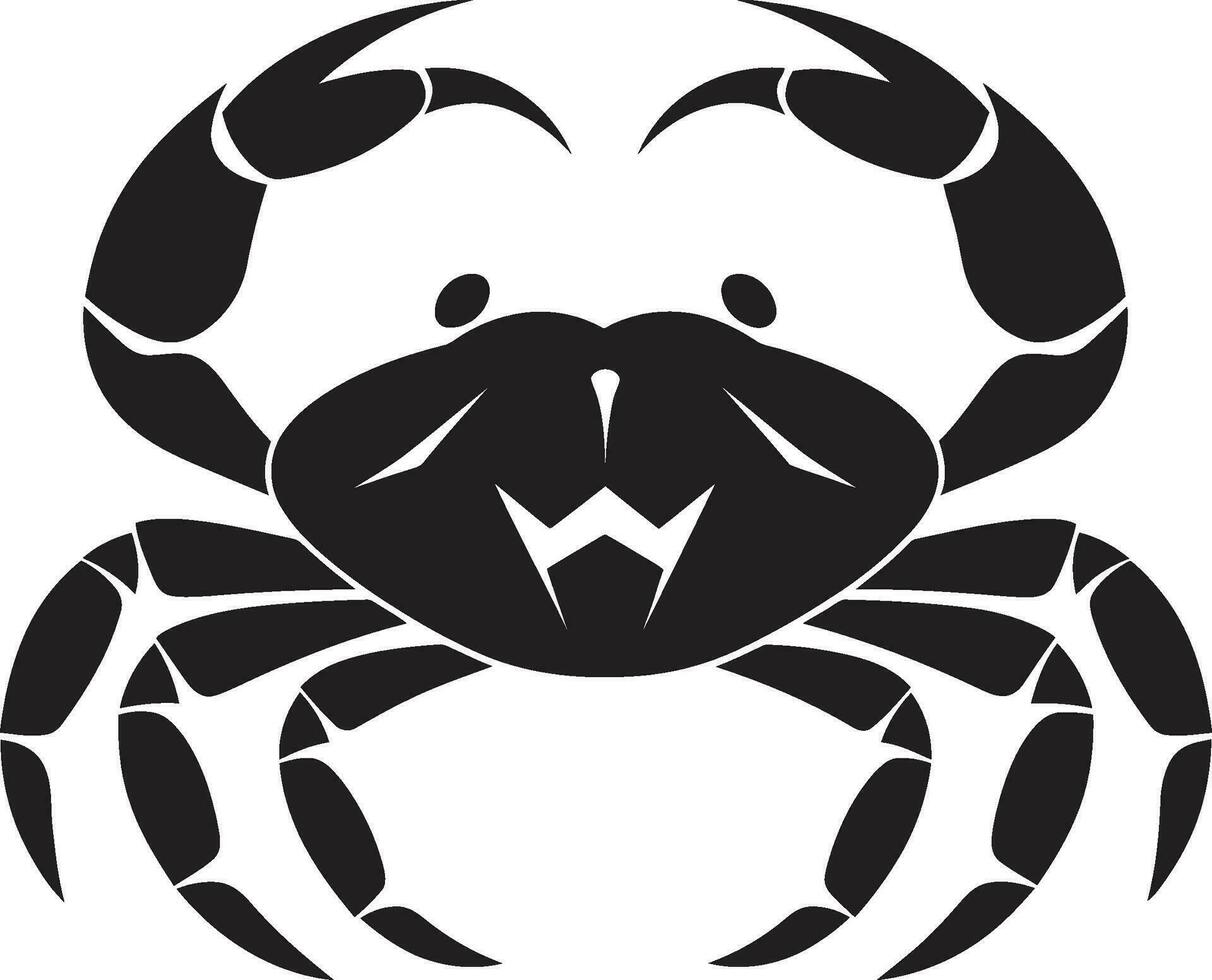 Coastal Conqueror Iconic Crab Design Marine Monarch Vector Crab Emblem