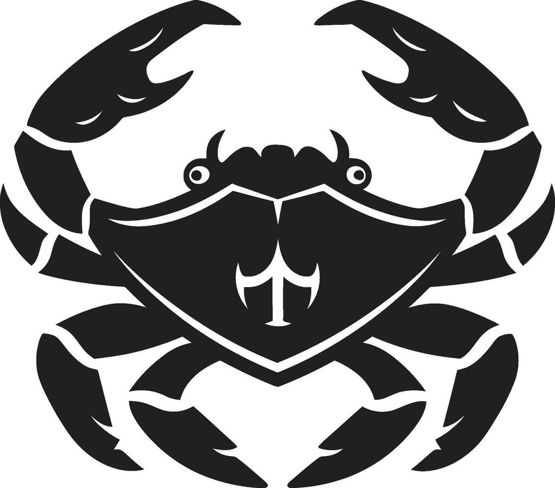 Oceanic Overlord Vector Crab Design Shoreline Stalwart Vector Crab Icon