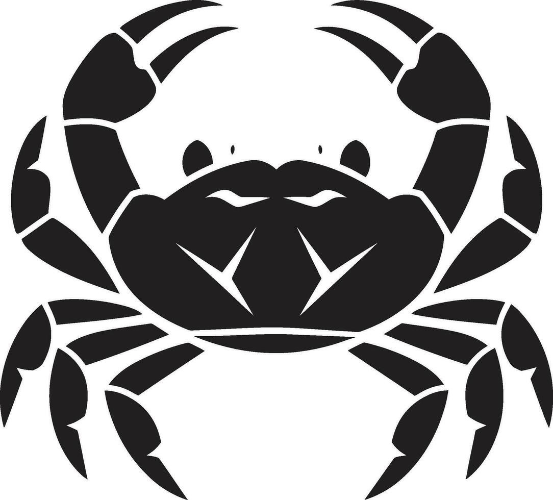 Pincer Protectorate Crab Icon Beachside Boss Vector Crab Icon