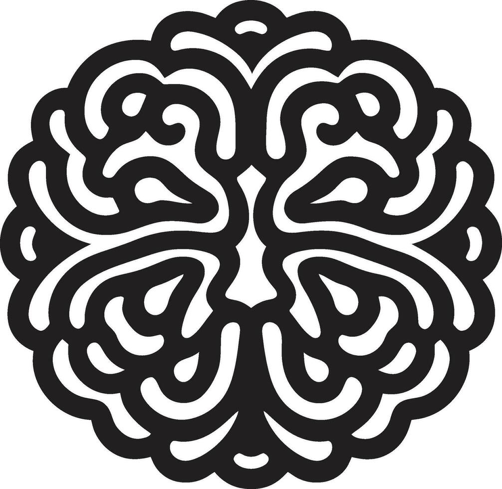 BrainFlow Nexus Crafting Vector Icons CogniArtistry Brain Icon Vector Design