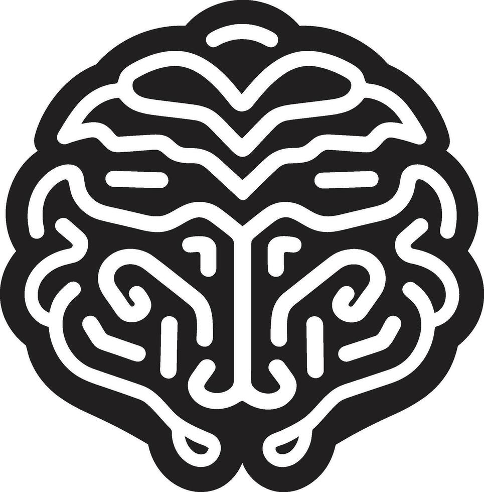 CerebroVector Core Synthesis Brain Icon NeuroSculpt Hub Nexus Vector Logo