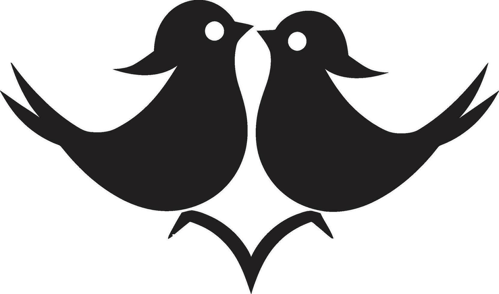 PairPassion Artistry Lovebird Icon Vector Feathered Harmony Creative Lovebird Pair Logo