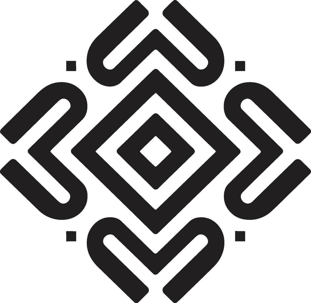 SymmetryShade Creative Geometric Logo Craft AbstractGeometry Vector Shape Design