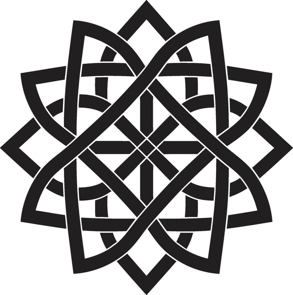 simetría de formas nexo elaboración geométrico íconos visión formal matriz vector forma artesanía