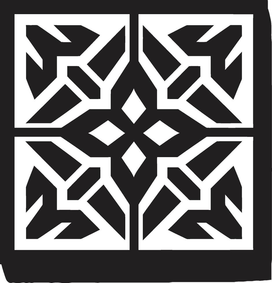simetría de formas evolución nexo artístico geometría emblema visión formal nexo núcleo matriz elaboración forma logos vector