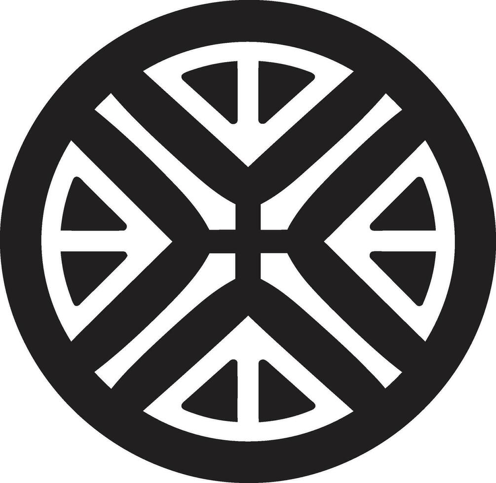 SymmetryGlow Core Vector Geometric Crafts AbstractFormulas Nexus Iconic Shape Emblem Design