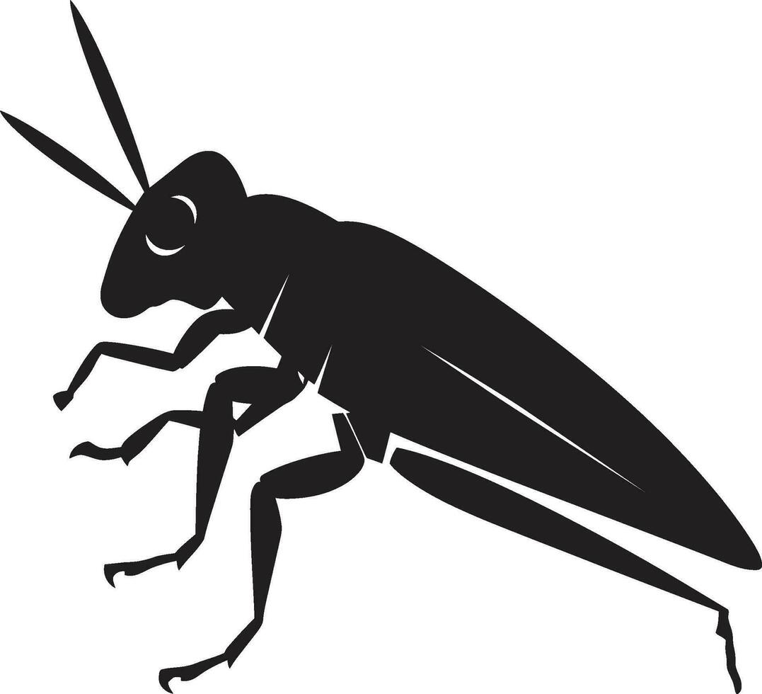 pasto artístico insecto icono vector saltador elaboración vector insecto logos