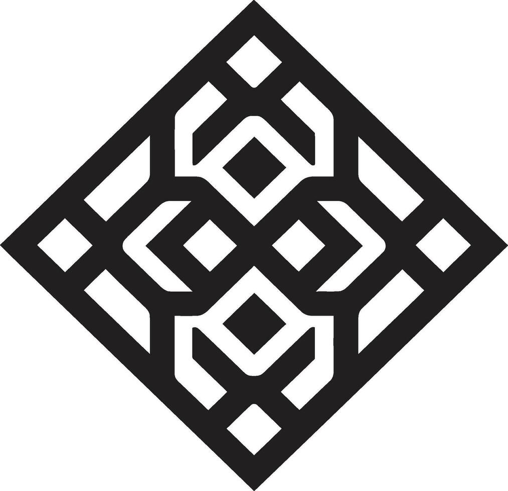 SymmetryGlow Core Nexus Vector Geometric Crafts AbstractFormulas Nexus Core Iconic Shape Emblem Design