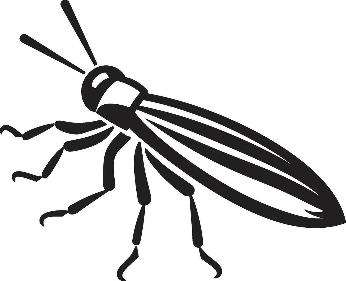 sombra de movimiento vector insecto emblema diseño saltohue artístico saltamontes artesanía