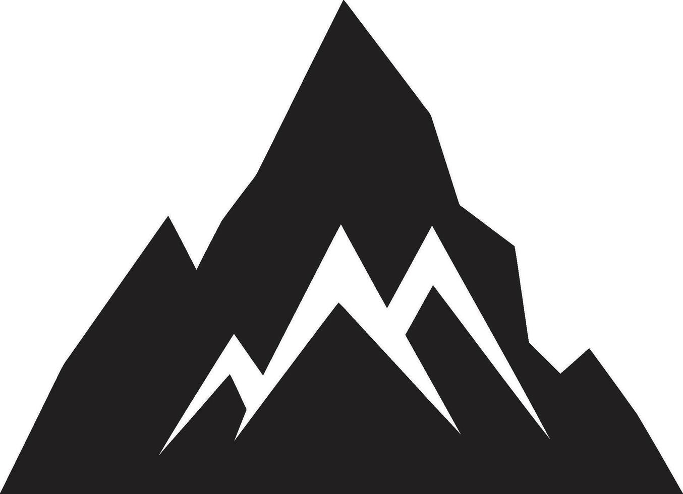 SummitArtistry Artistic Mountain Creation ElevationFusion Crafting Iconic Mountain Logos vector