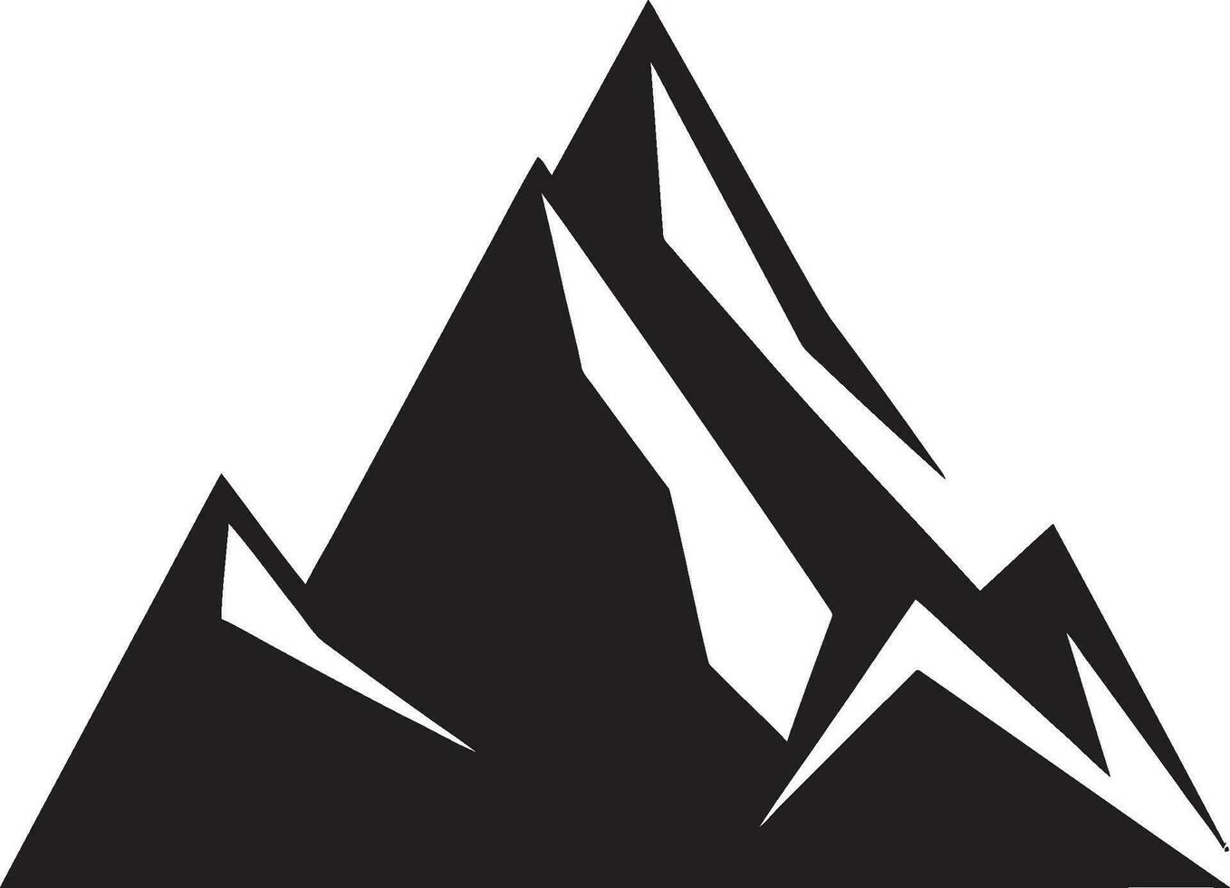 StoneElegance Creative Rock Mountain Emblem SummitArtistry Artistic Mountain Creation vector