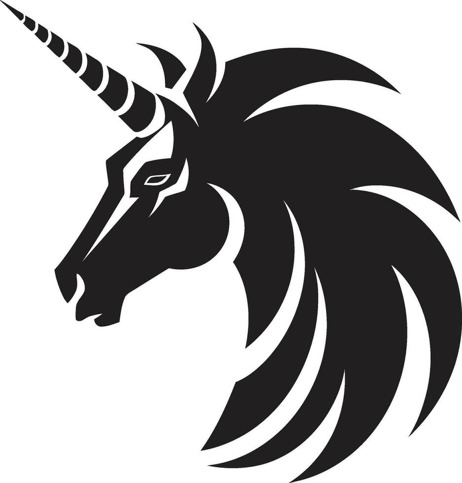 Unicorn Fusion Crafting Iconic Symbol Fantasy Elegance Vectorized Unicorn Craft vector