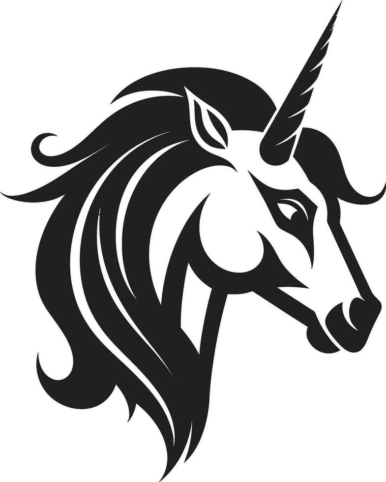 Magical Horn Vector Unicorn Logo Design Unicorn Evolution Crafting Iconic Emblem