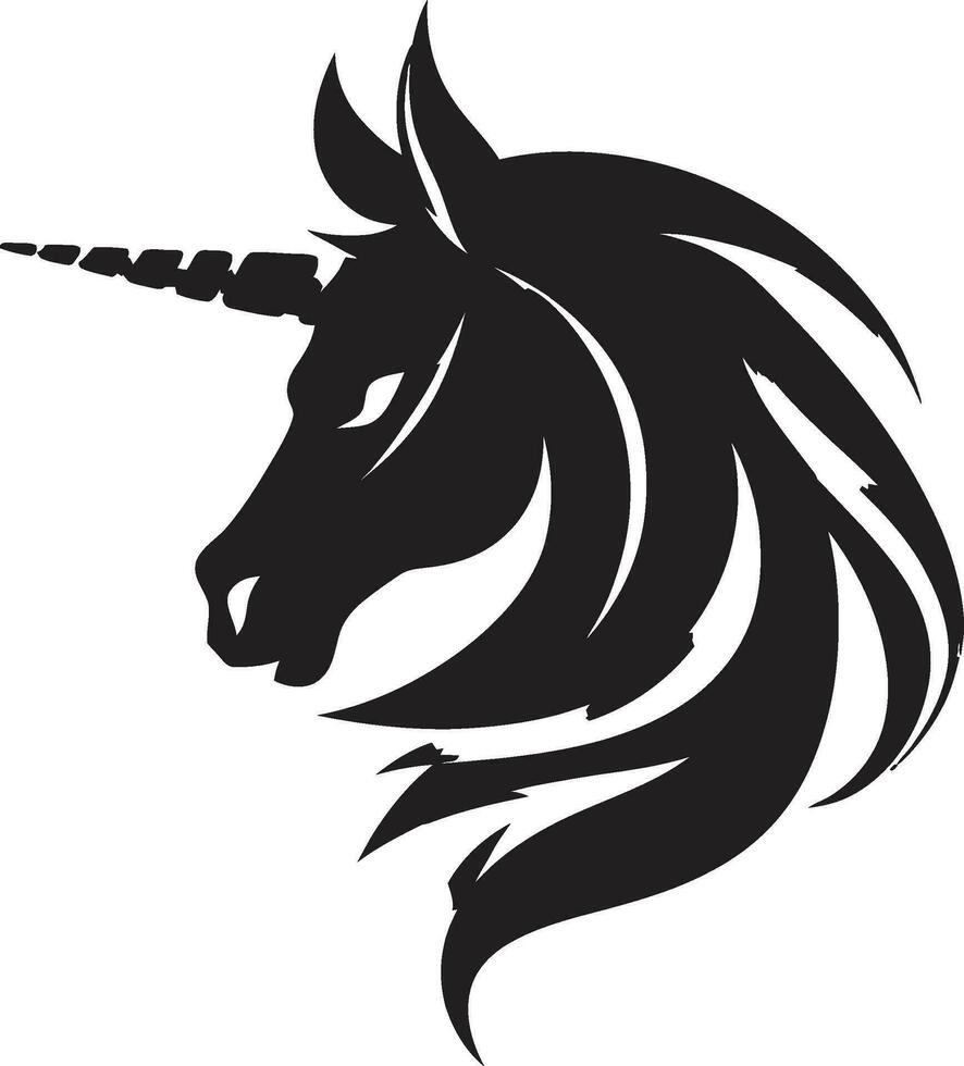 Unicorn Artistry Crafting Iconic Emblem Design Mythical Evolution Creative Unicorn Symbol Craft vector
