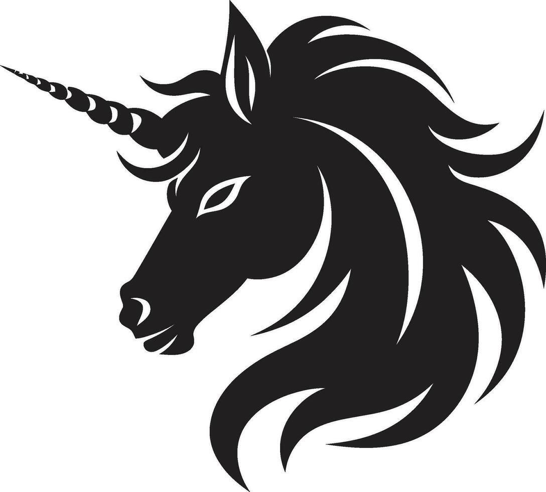 Mythical Enchantment Creative Horse Design Enchanted Craftsmanship Artistic Emblem vector