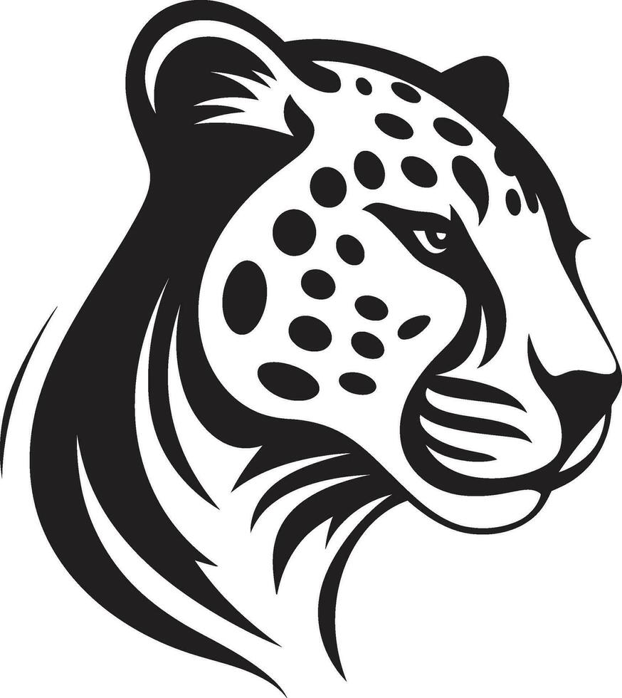 rápido elegancia icónico leopardo emblema pulcro velocidad leopardo vector símbolo
