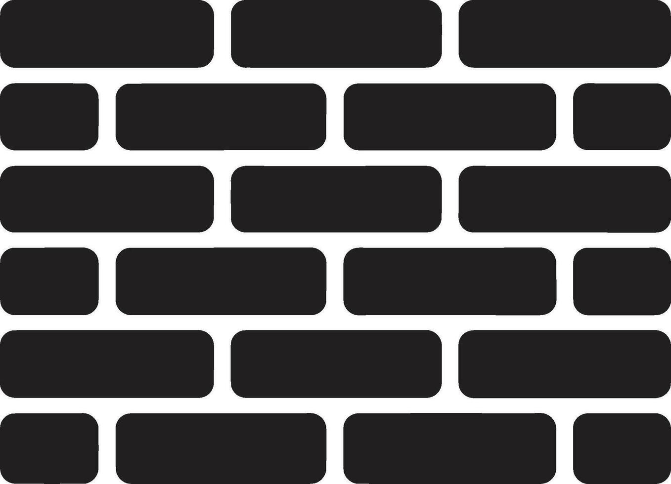 Urban Texture Brick Wall Logo Solid Sophistication Iconic Brick Pattern vector