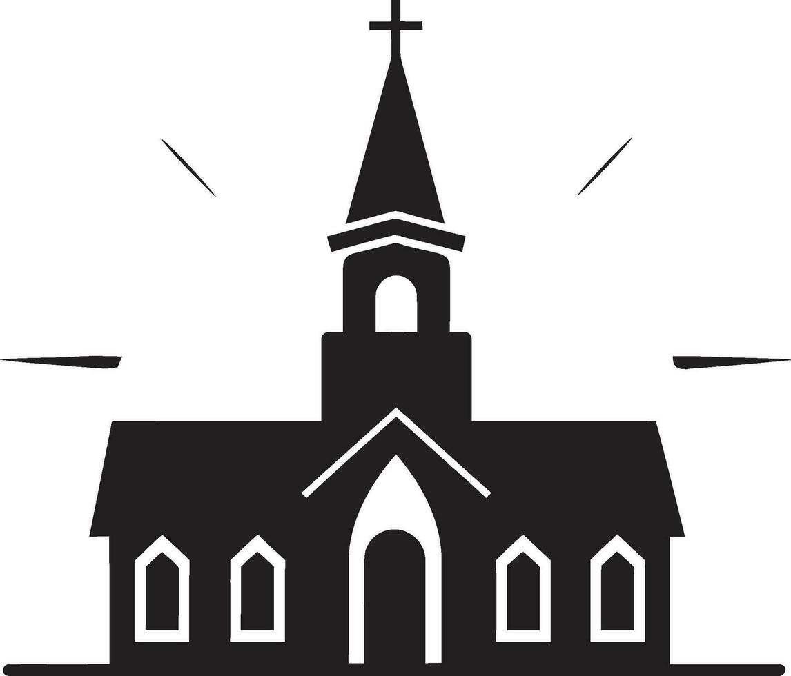 santuario esplendor Iglesia vector icono adivinar dirección icónico Iglesia marca