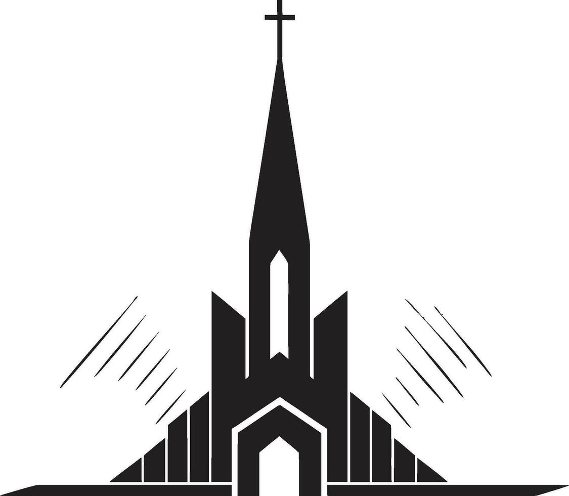 reverente resplandor Iglesia logo imagen urbano ruedas ciudad bicicleta emblema vector