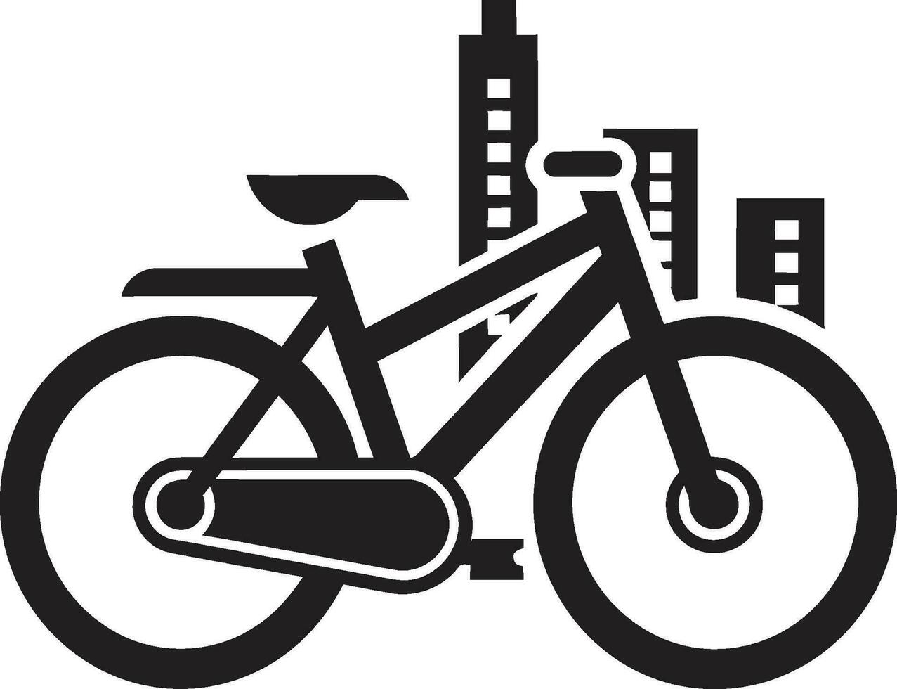 urbano explorador bicicleta emblema diseño calle sinfonía bicicleta logo icono vector