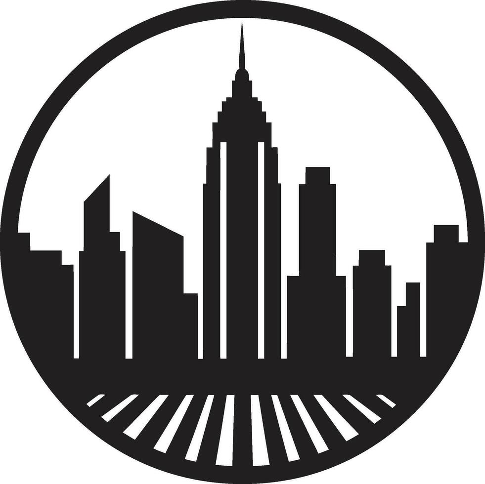Urban Skylines Iconic Skyline Mark Cityscape Canvas Buildings Logo Symbol vector