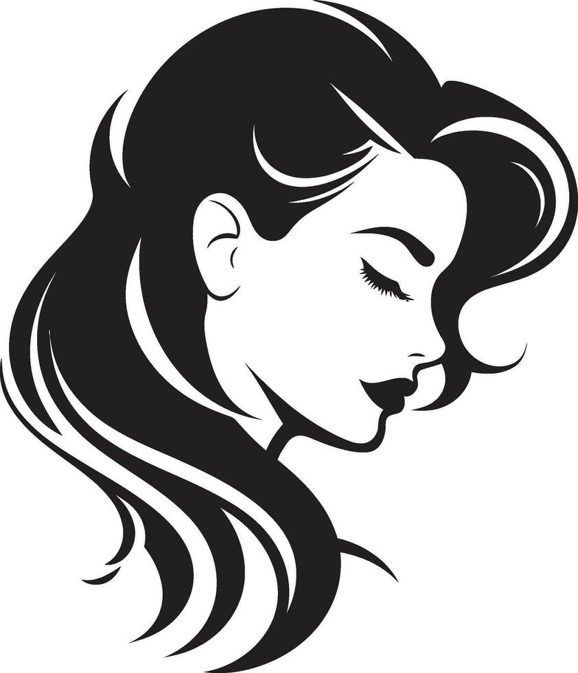 etéreo belleza belleza icono atractivo gracia femme persona vector