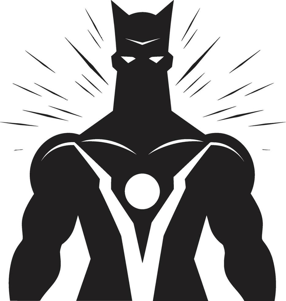 Stalwart Strike Heroic Man Logo Icon Superhuman Sledge Hammer Mans Mark vector