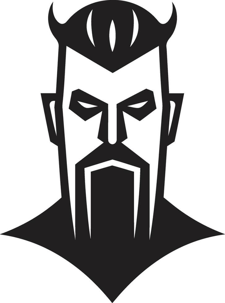 Iconic Sledge Hammer Mans Icon Powerful Protector Hammer Man Illustration vector
