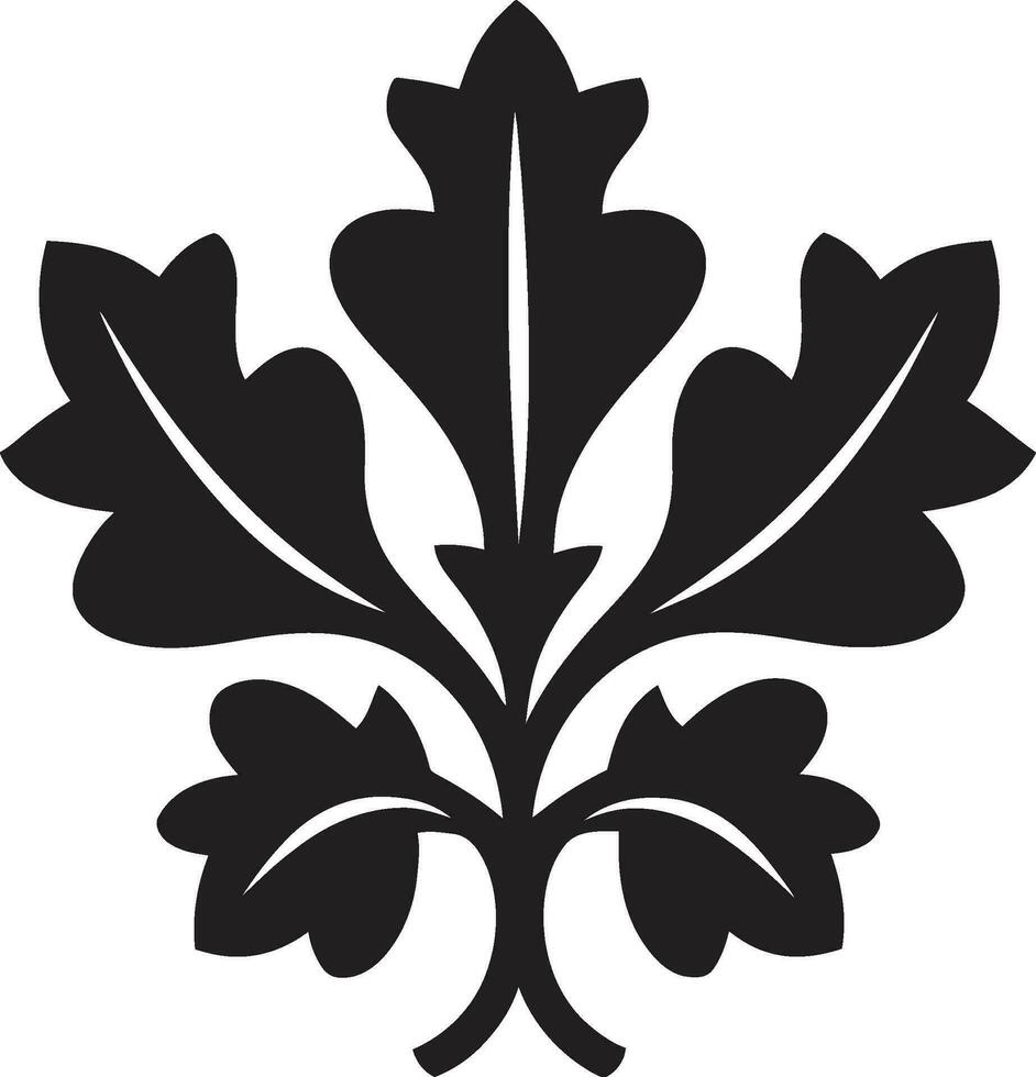 Sylvan Symphony Iconic Ivy Oak Illustration Flourishing Unity Ivy Oak Symbol vector