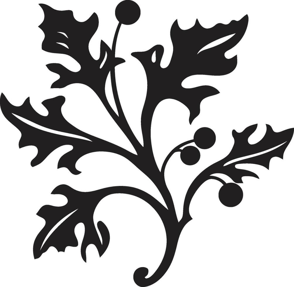 Verdant Serenity Iconic Ivy Oak Symbol Foliage Fusion Ivy Oak Logo Design vector