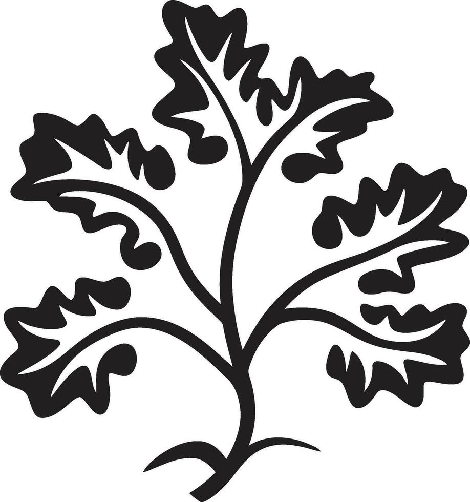 Sylvan Symphony Iconic Ivy Oak Illustration Flourishing Elegance Ivy Oak Symbol vector