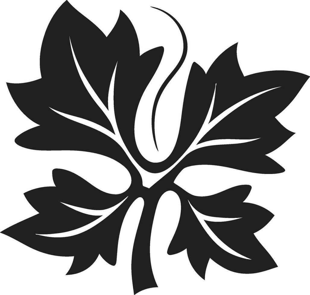 Leafy Union Ivy Oak Vector Emblem Rustic Resilience Ivy Oak Icon Illustration