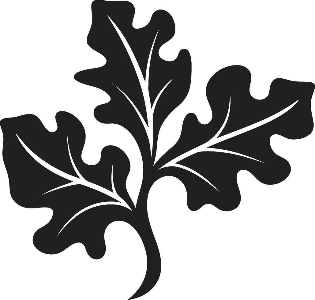 Entwined Harmony Iconic Ivy Oak Mark Natures Canopy Ivy Oak Vector Illustration