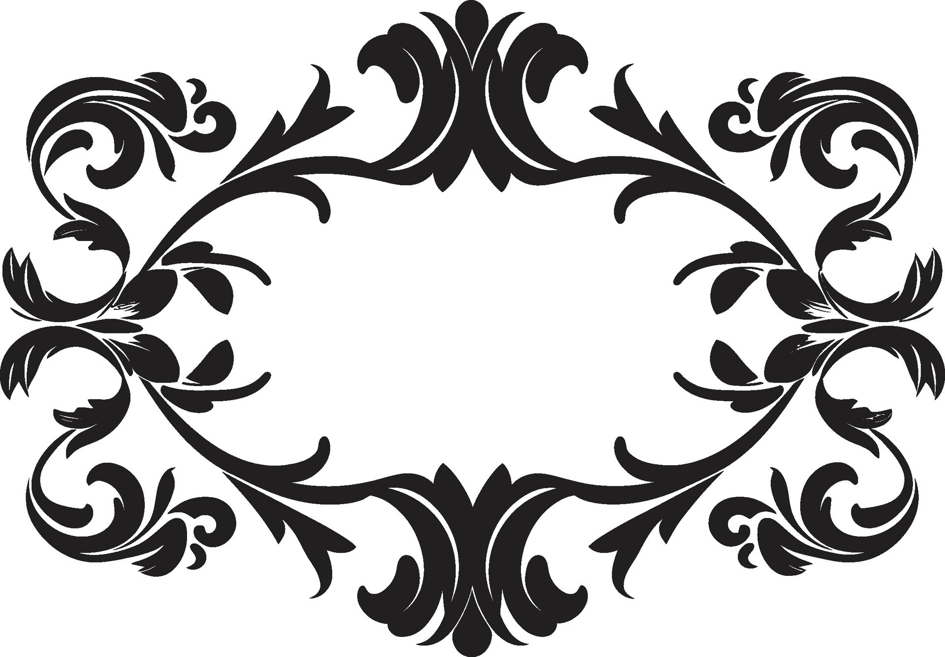 Monochrome Elegant Frame Mark Stylish Obsidian Boundary Seal 36575080 Vector Art at Vecteezy