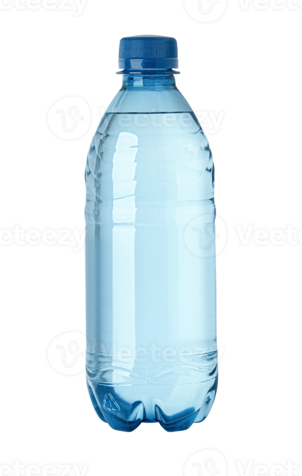 blue small plastic water bottle png