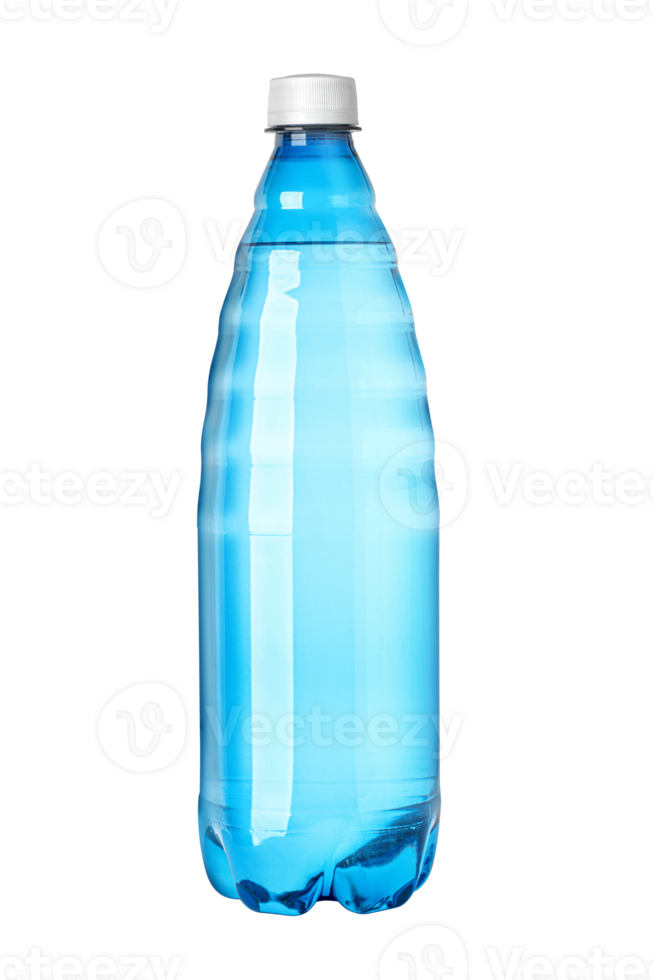 blue plastic water bottle png