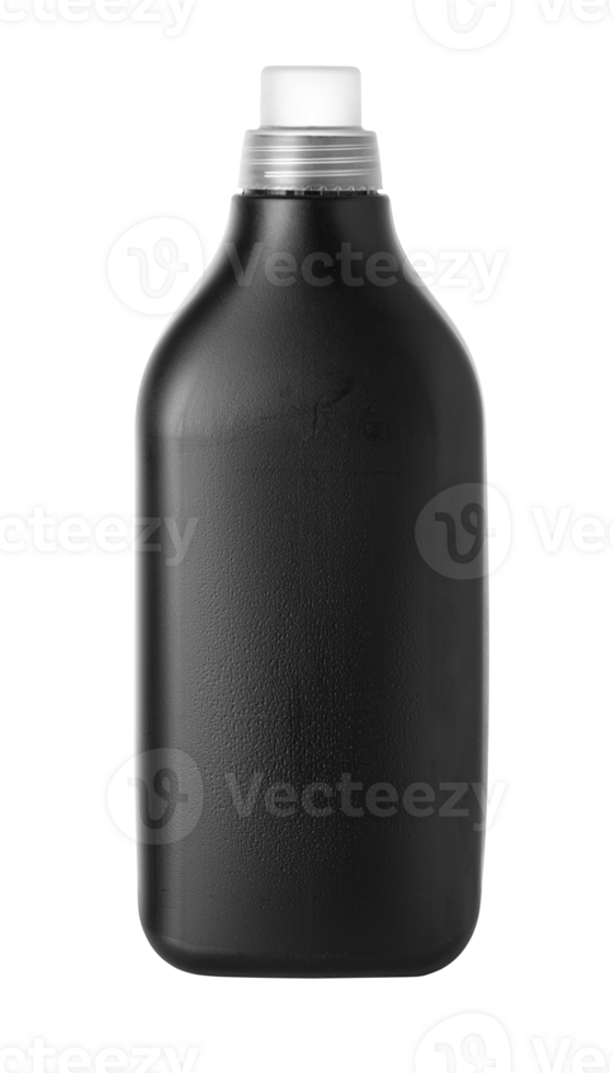 botella de plastico negro png