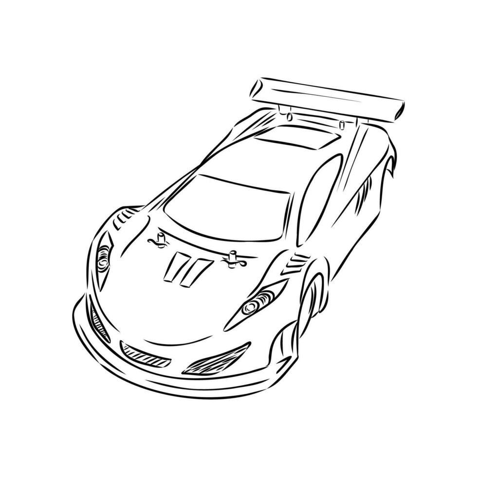 car model sports vector sketch
