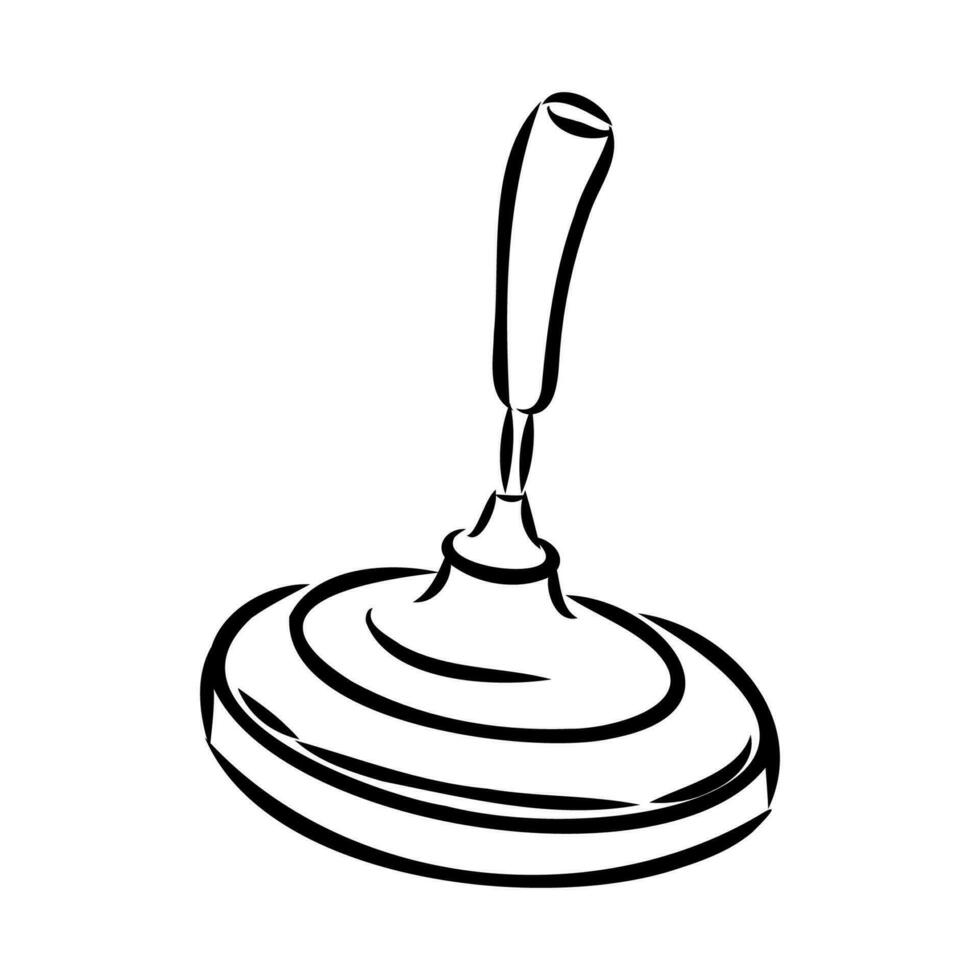 Bavarian curling vector sketch