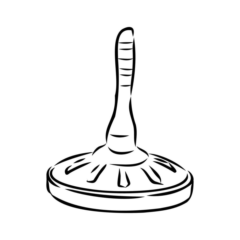 Bavarian curling vector sketch