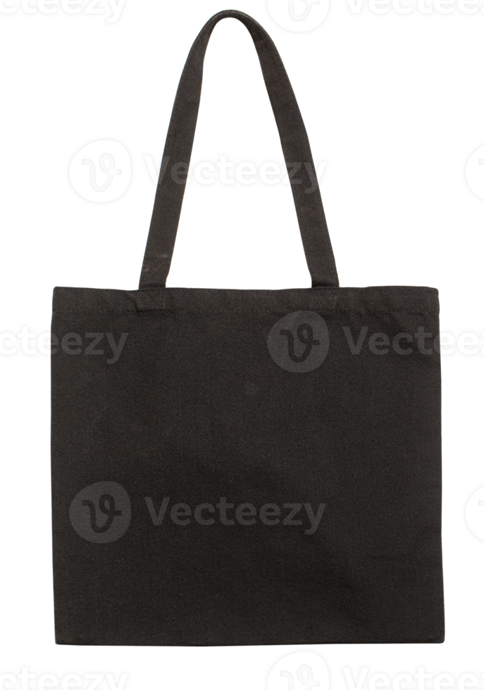 Black canvas bag mockup fabric 36576204 PNG