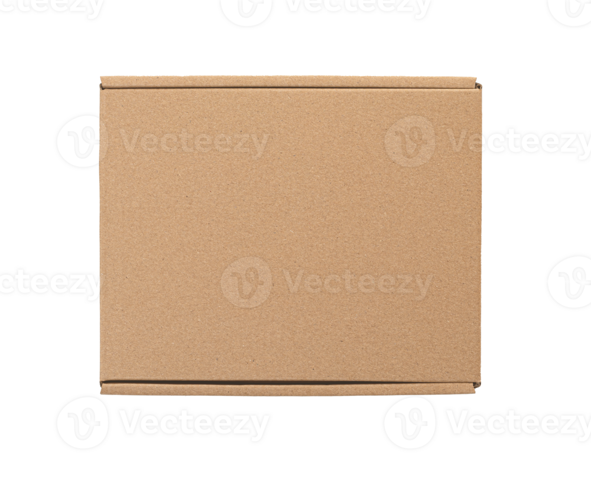 One closed cardboard Box png