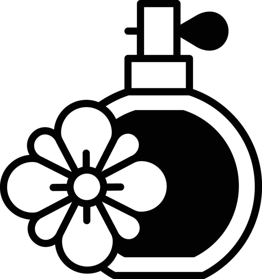 Perfume solid glyph vector illustration