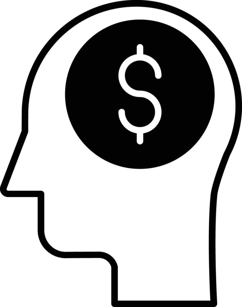 Finance Investment solid glyph vector illustration