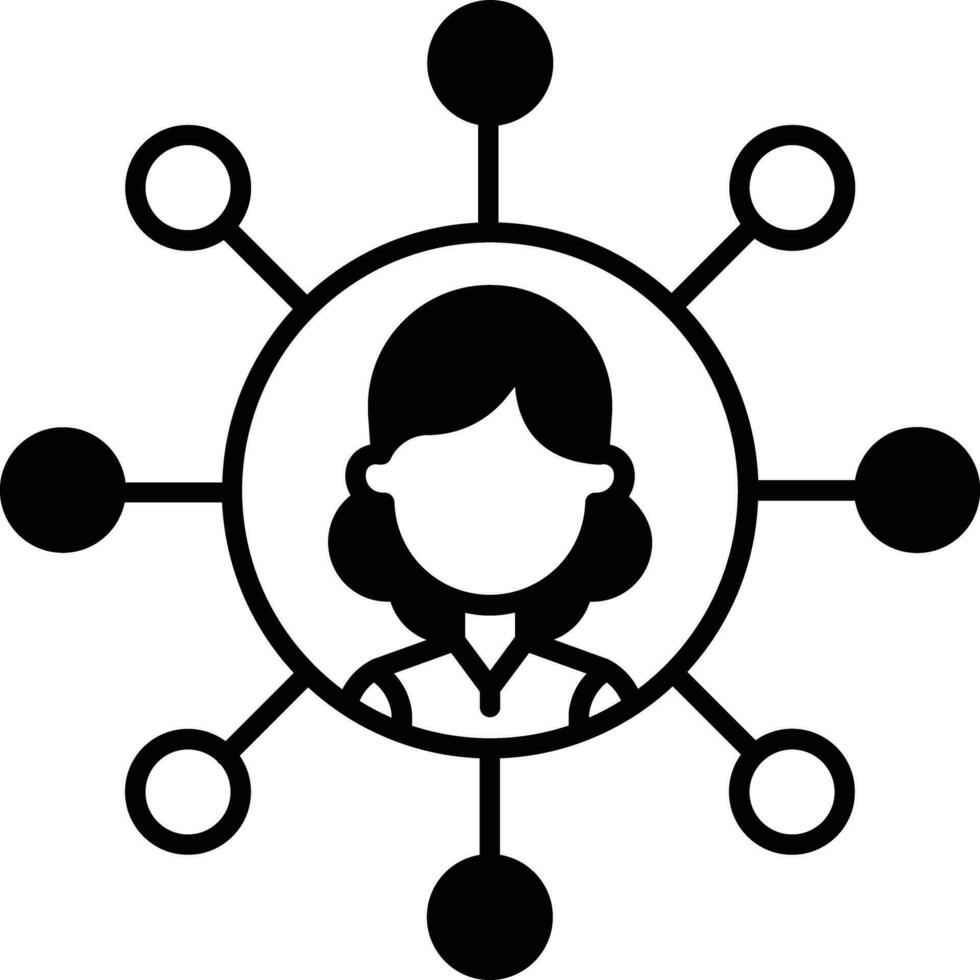 Enterprise solid glyph vector illustration