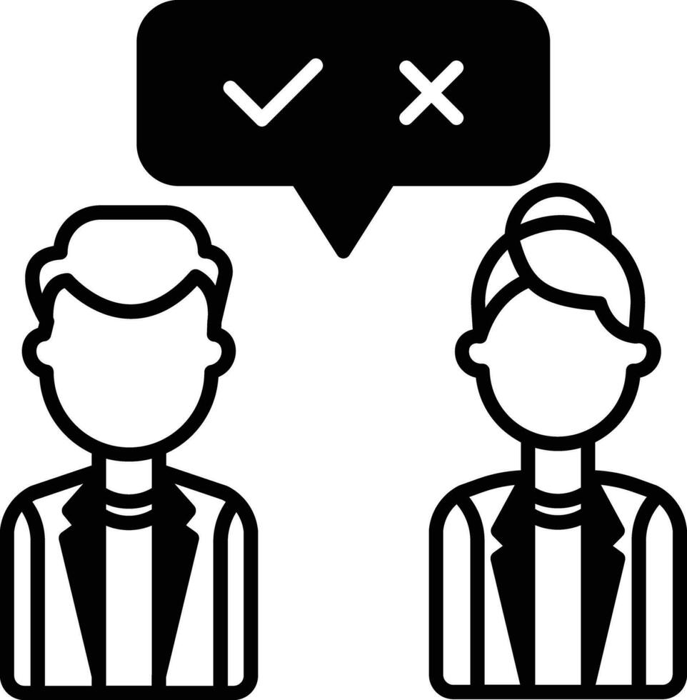 Strategies solid glyph vector illustration