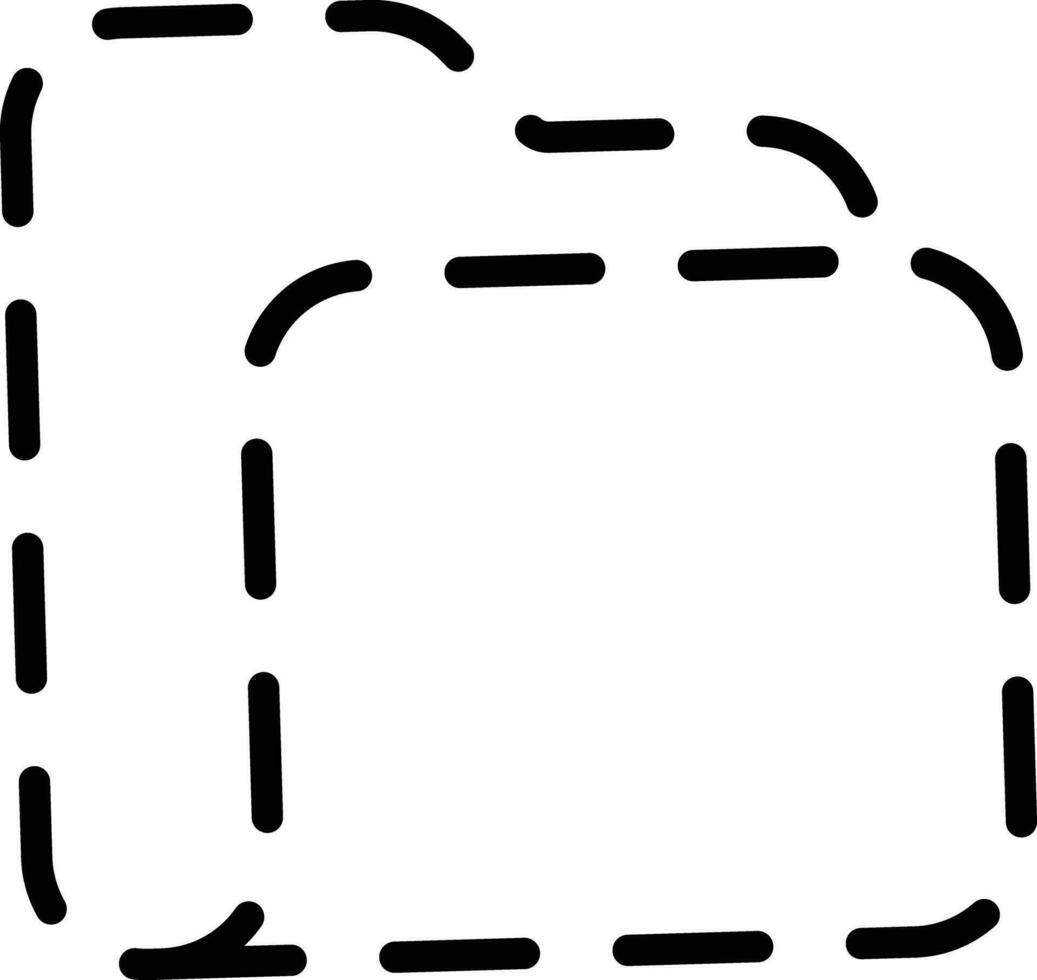 Hidden Folder solid glyph vector illustration