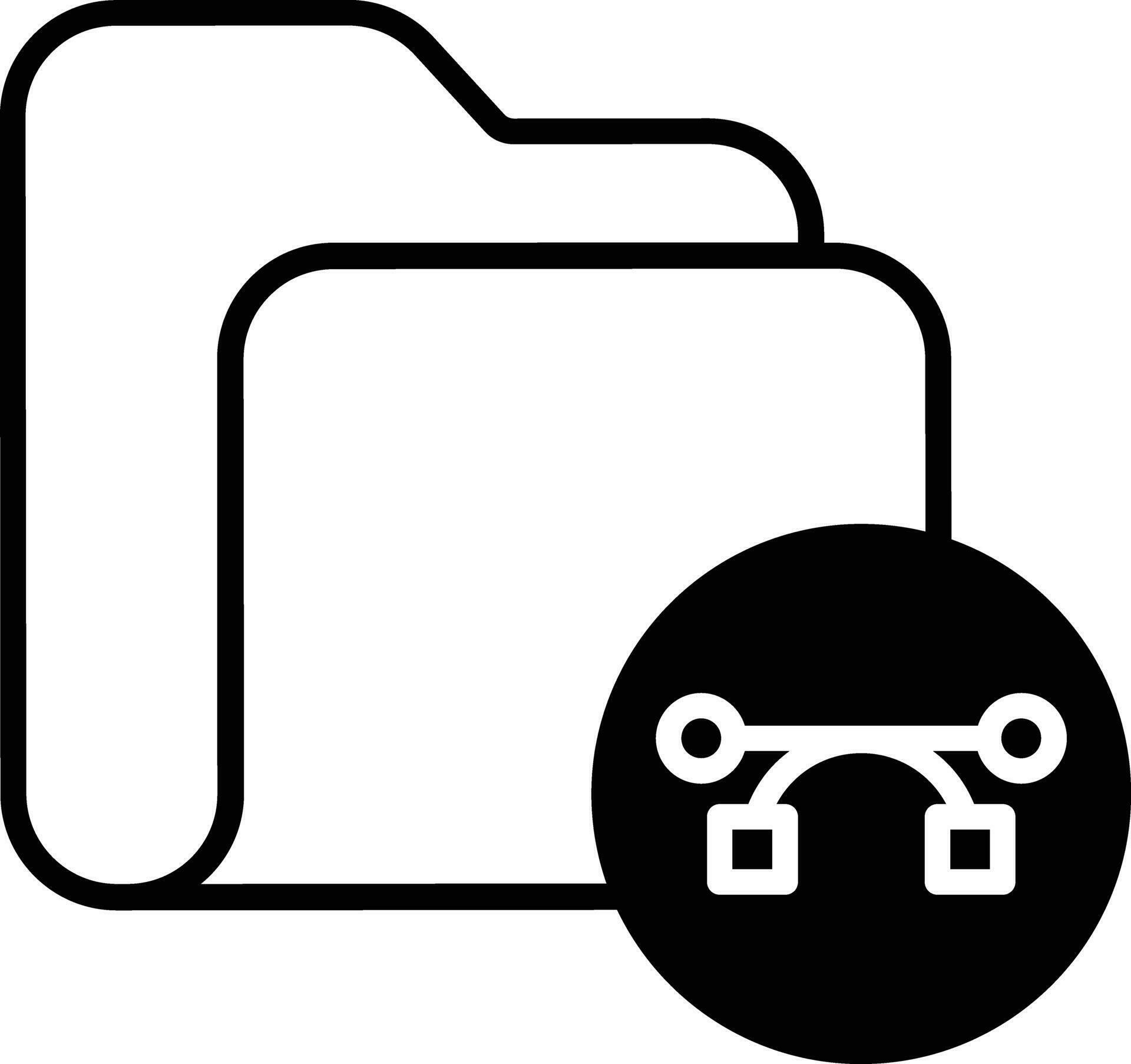 folder solid glyph vector illustration 36577158 Vector Art at Vecteezy