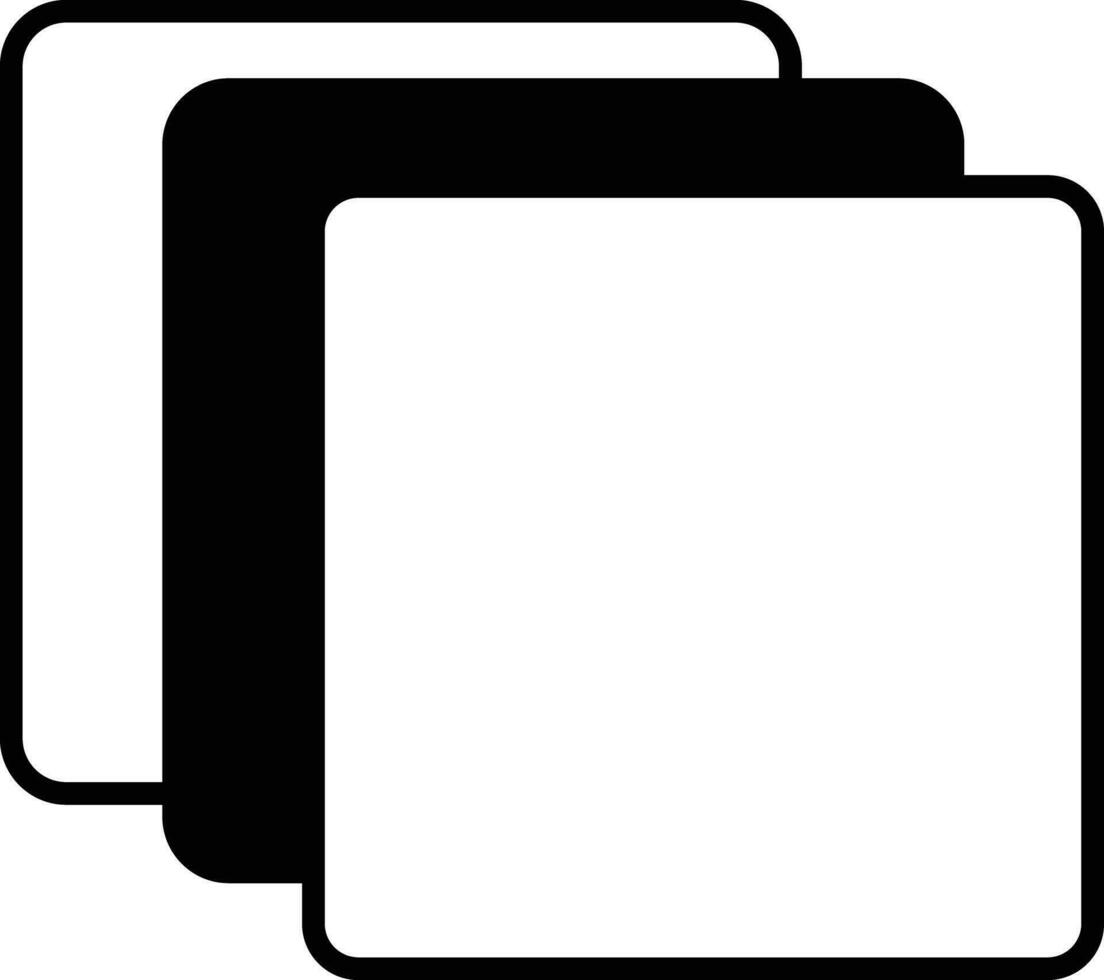 layers solid glyph vector illustration